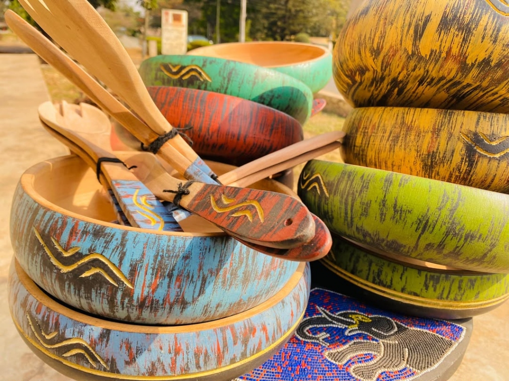 Artisan Painted Wooden Bowls